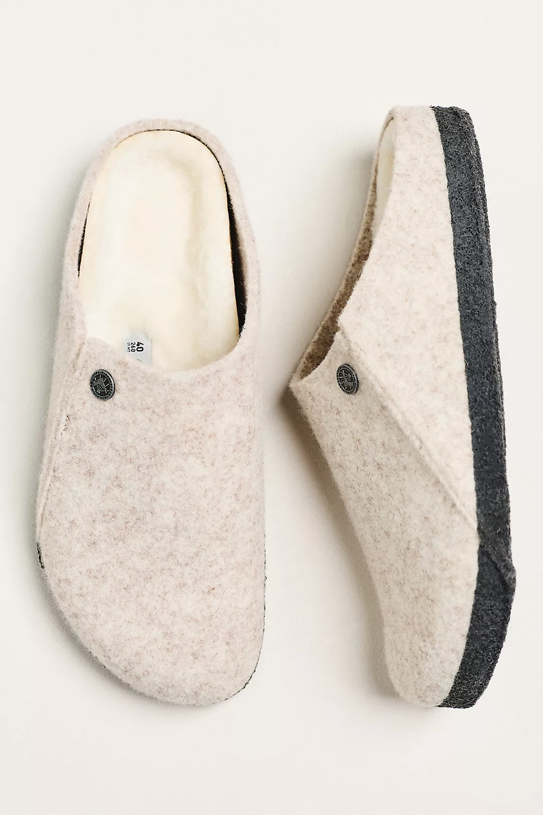Birkenstock Zermatt Wool Felt Shearling Clogs