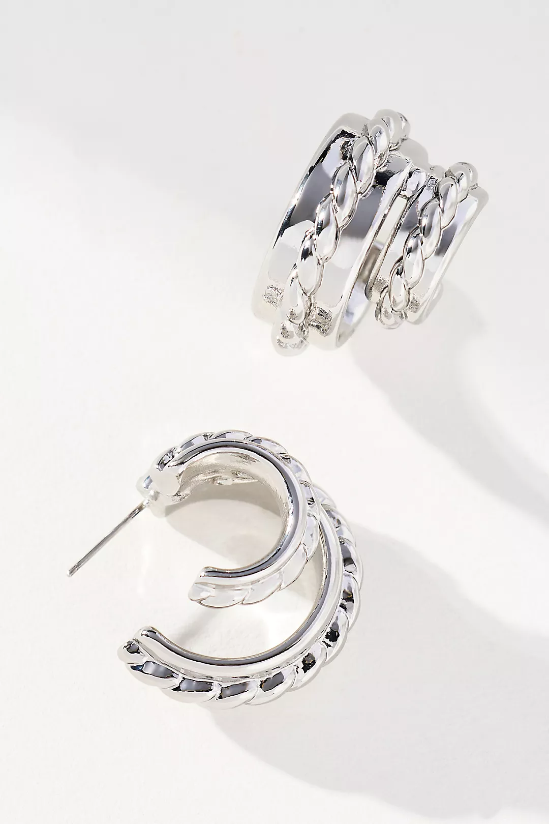 Rope Knot Hoop Earrings