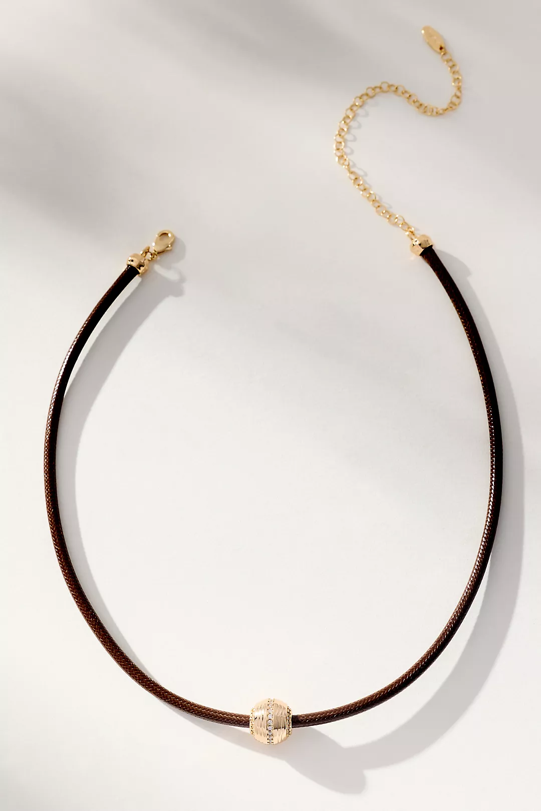 Single Bead Cord Necklace