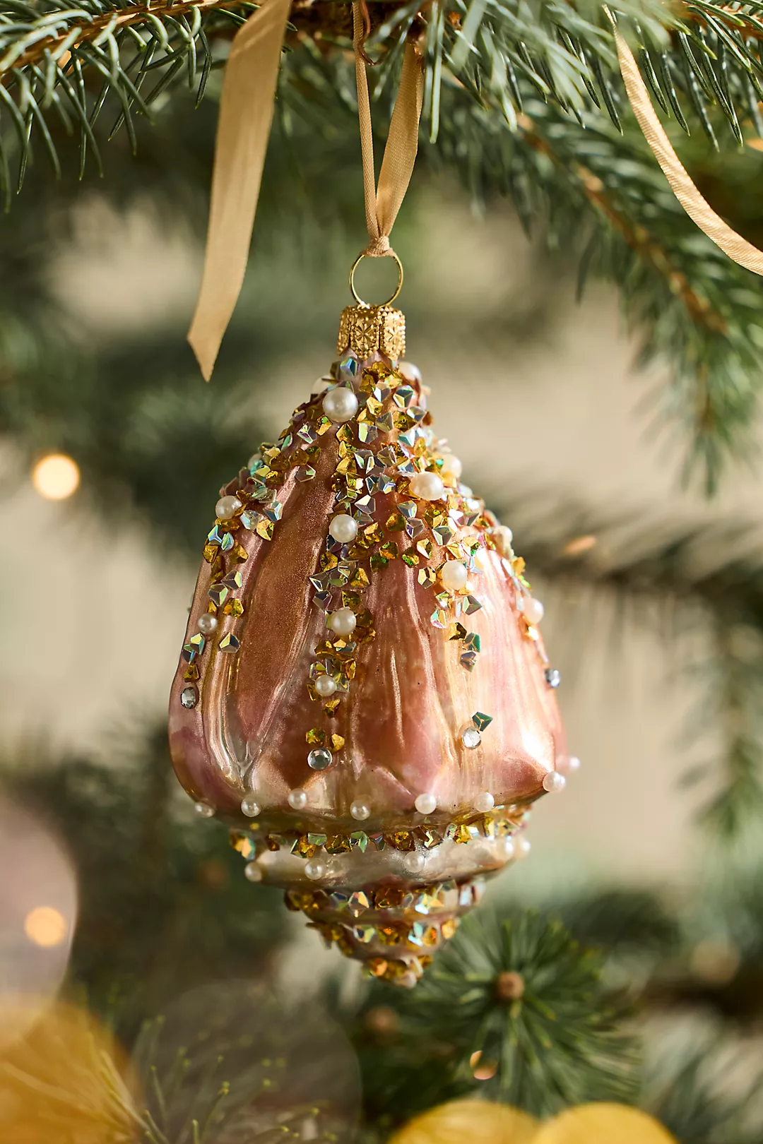 Conch Glass Ornament