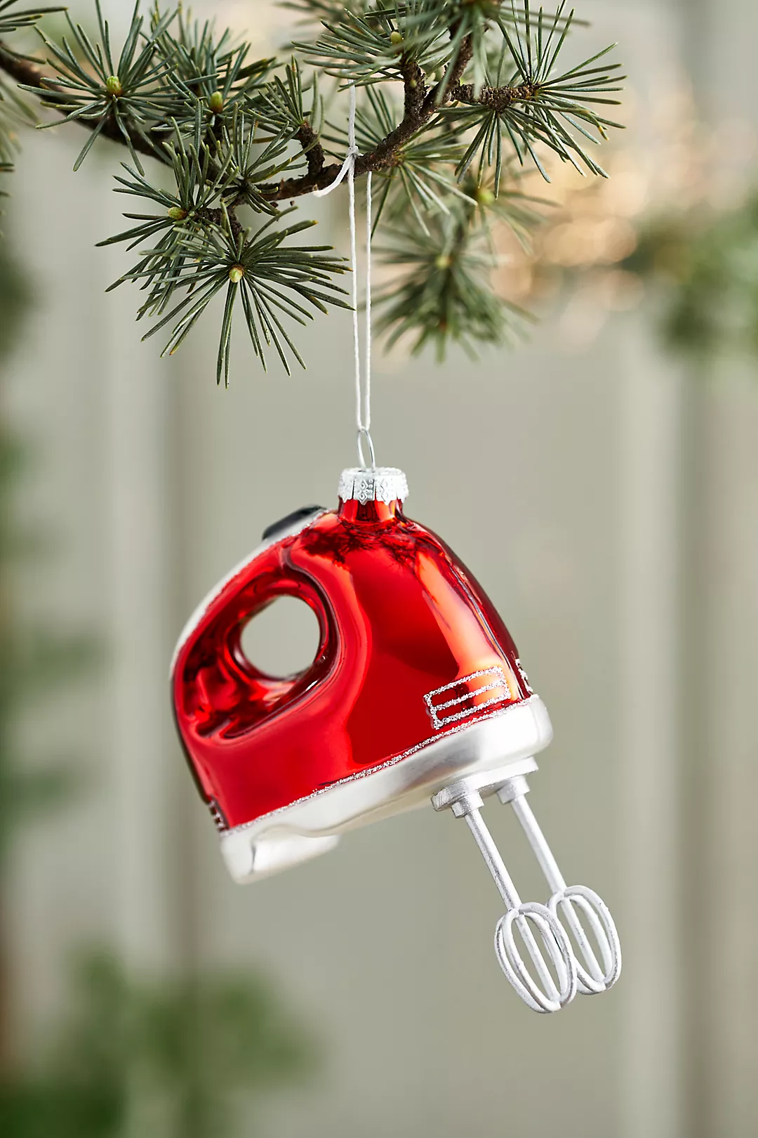 Hand Mixer Glass Ornament