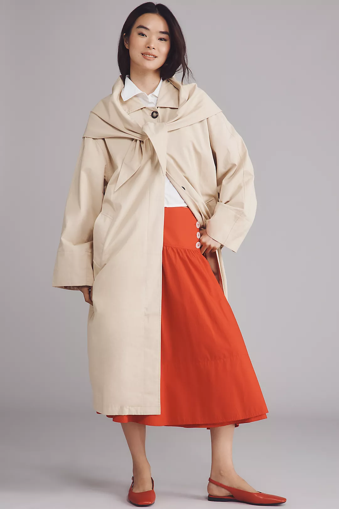 Lisa Says Gah Olson Trench Coat