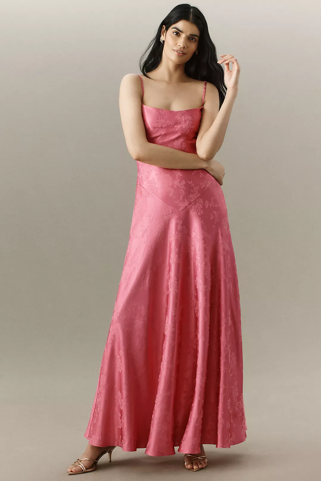 Mare Mare Emmy Corset Jacquard Maxi Dress