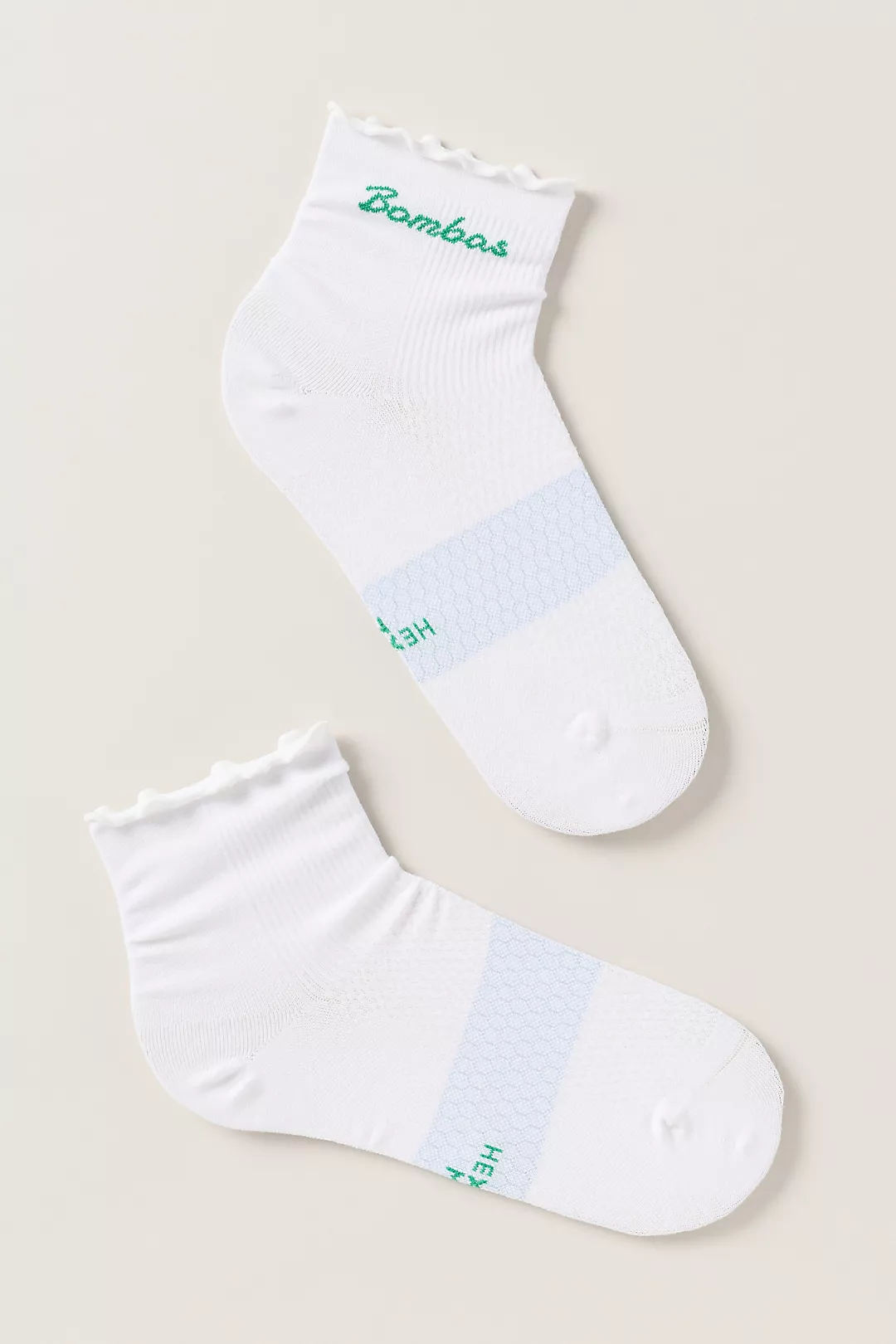 Bombas Ruffle Athletic Quarter Socks