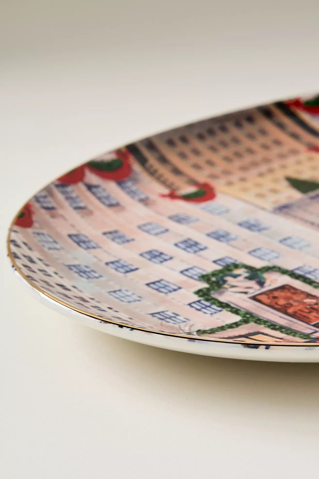 Holiday in the City Stoneware Platter