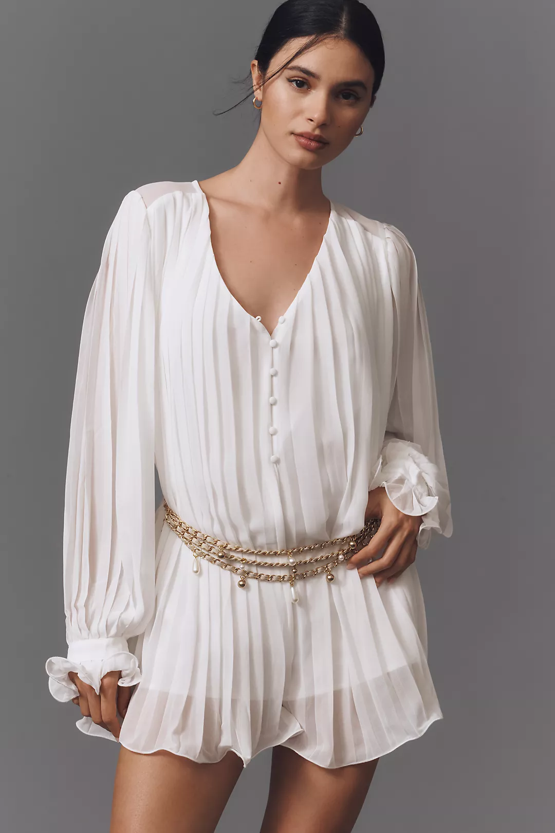 Endless Rose V-Neck Chiffon Romper