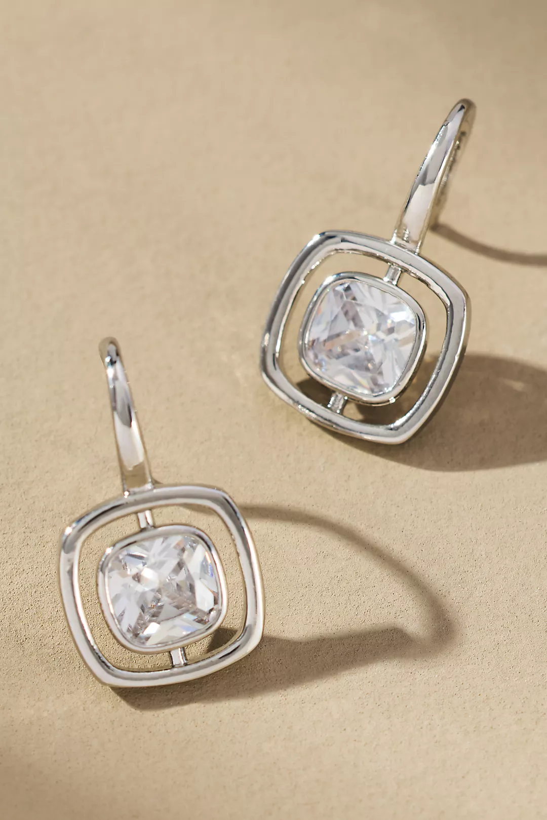 Maeve Small Bezel Crystal Earrings