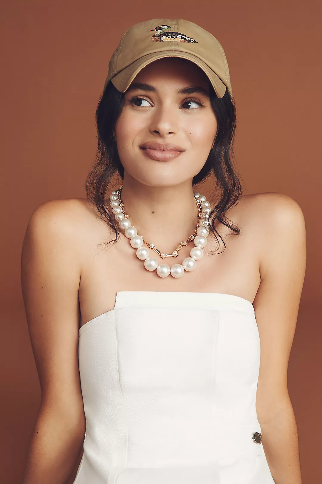 Needlepoint Icon Waxed Canvas Baseball Cap