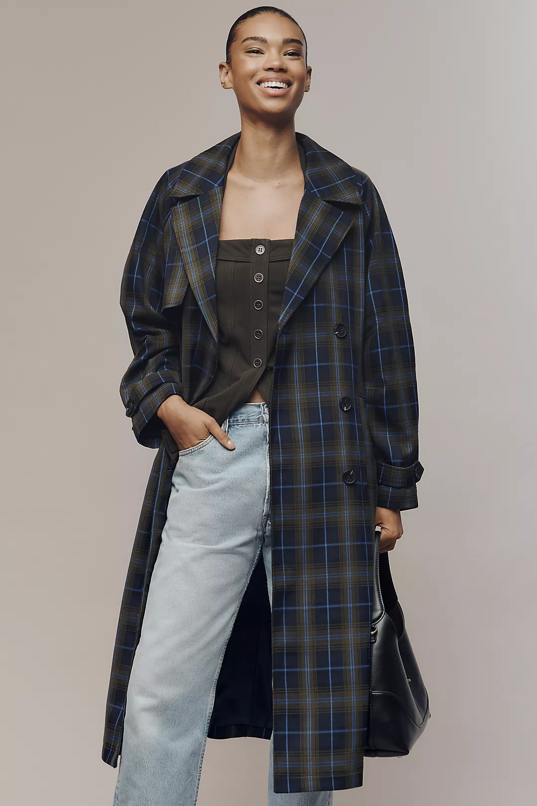 Avec Les Filles Belted Trench Coat