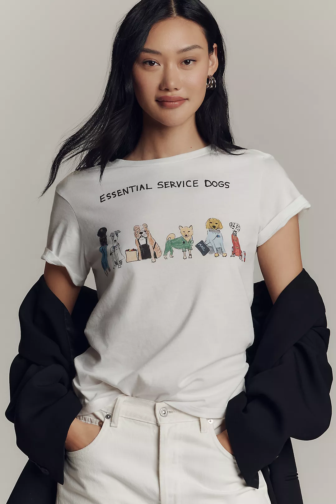 Unfortunate Portrait Essential Service Dogs Graphic Tee