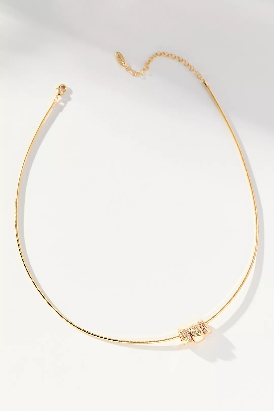 Donut Charm Monogram Necklace