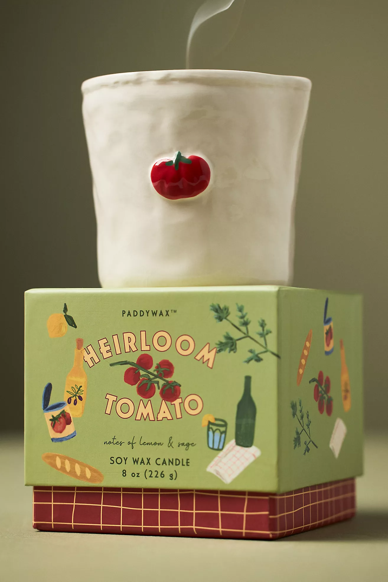 Bistro Gourmand Heirloom Tomato Ceramic Candle