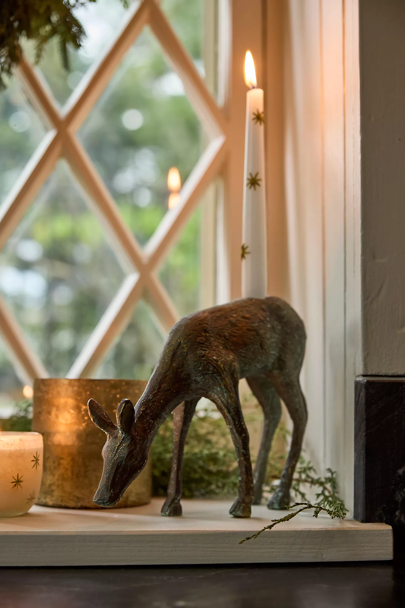 Deer Metal Taper Holder