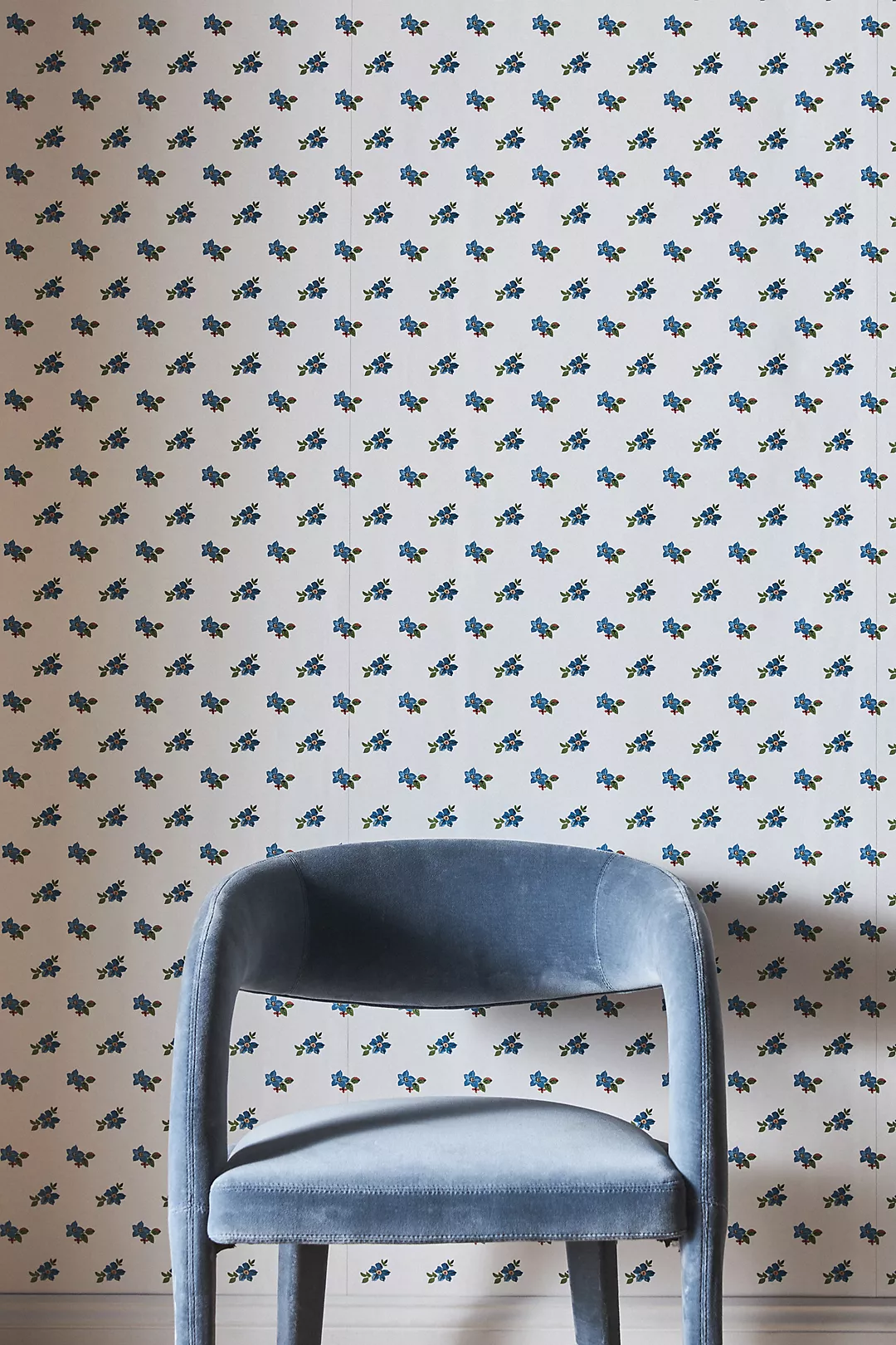 Nathan Turner Anna Floral Blue Wallpaper