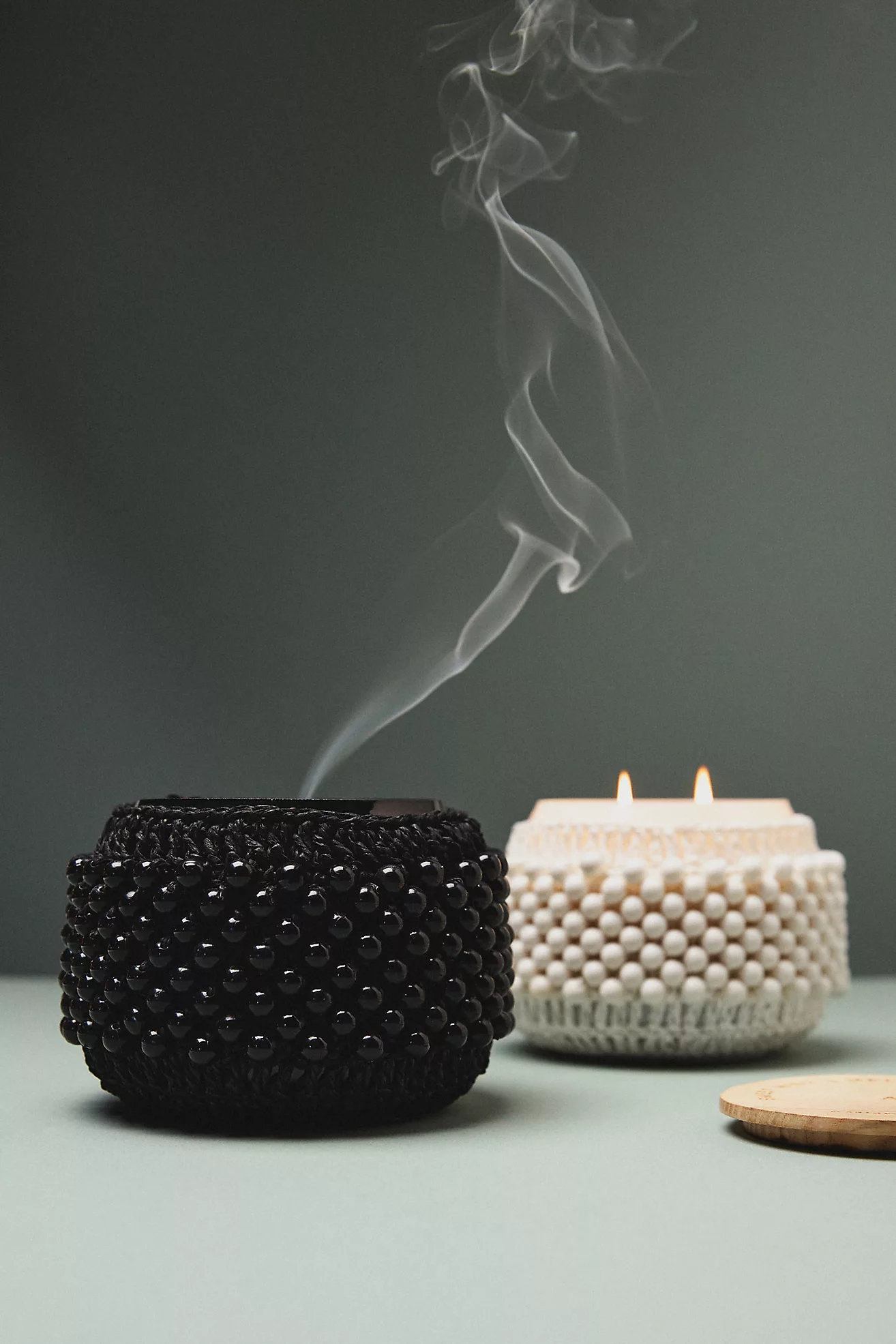The Beaded Gather Candle by Anthropologie: Sweet Mint & Melon