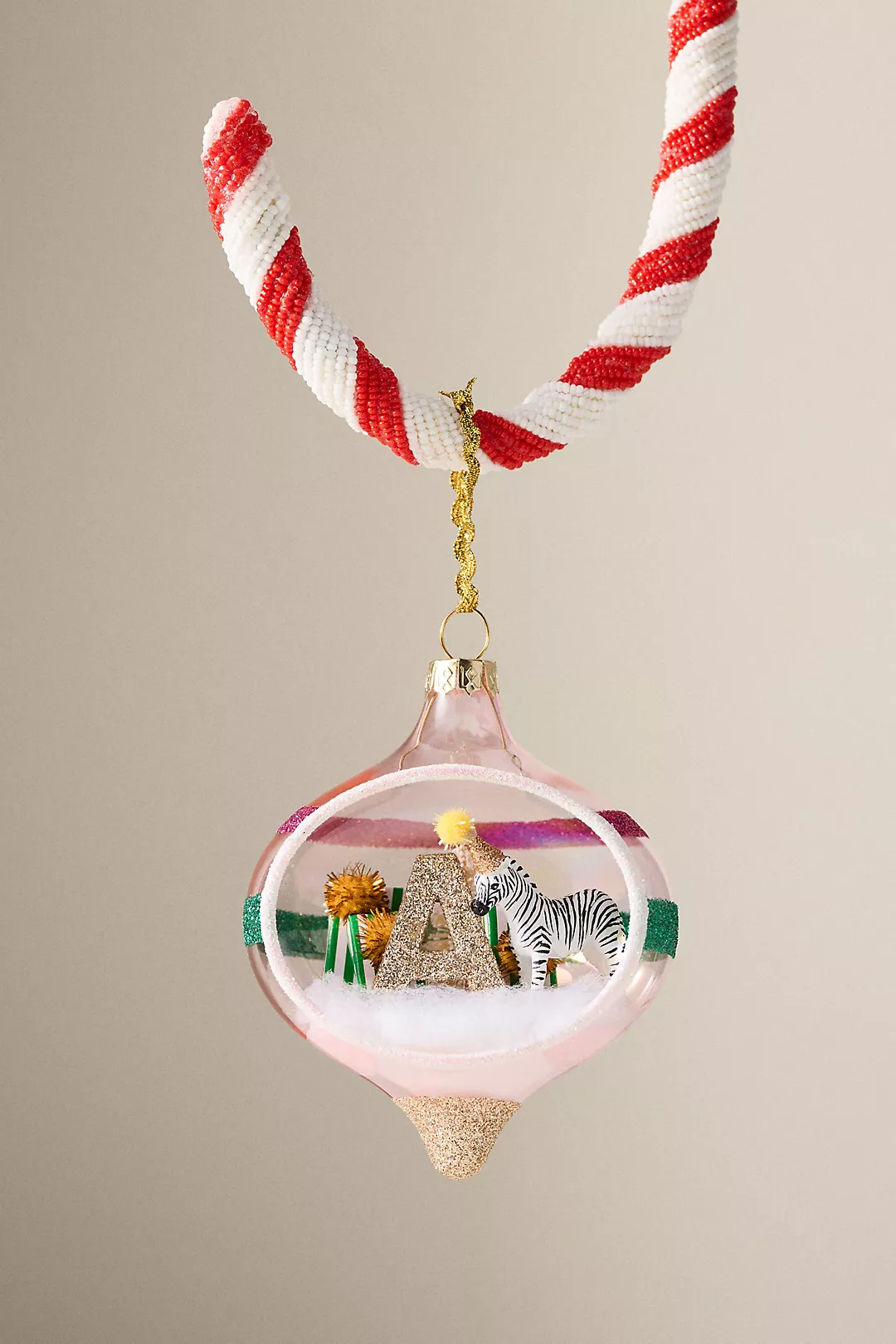 Party Animal Monogram Ornament
