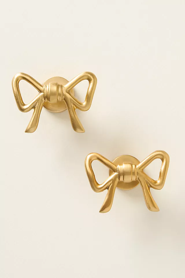 Natalia Bow Knobs, Set of 2