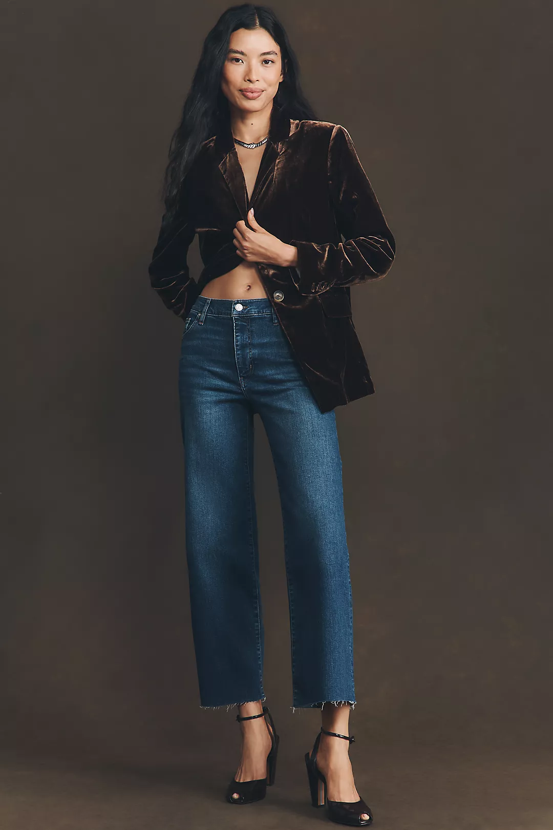 FRAME The Mellow Mid-Rise Crop Jeans