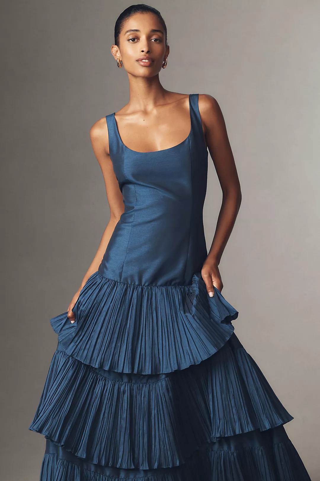 Hutch Luna Sleeveless Tiered Maxi Dress