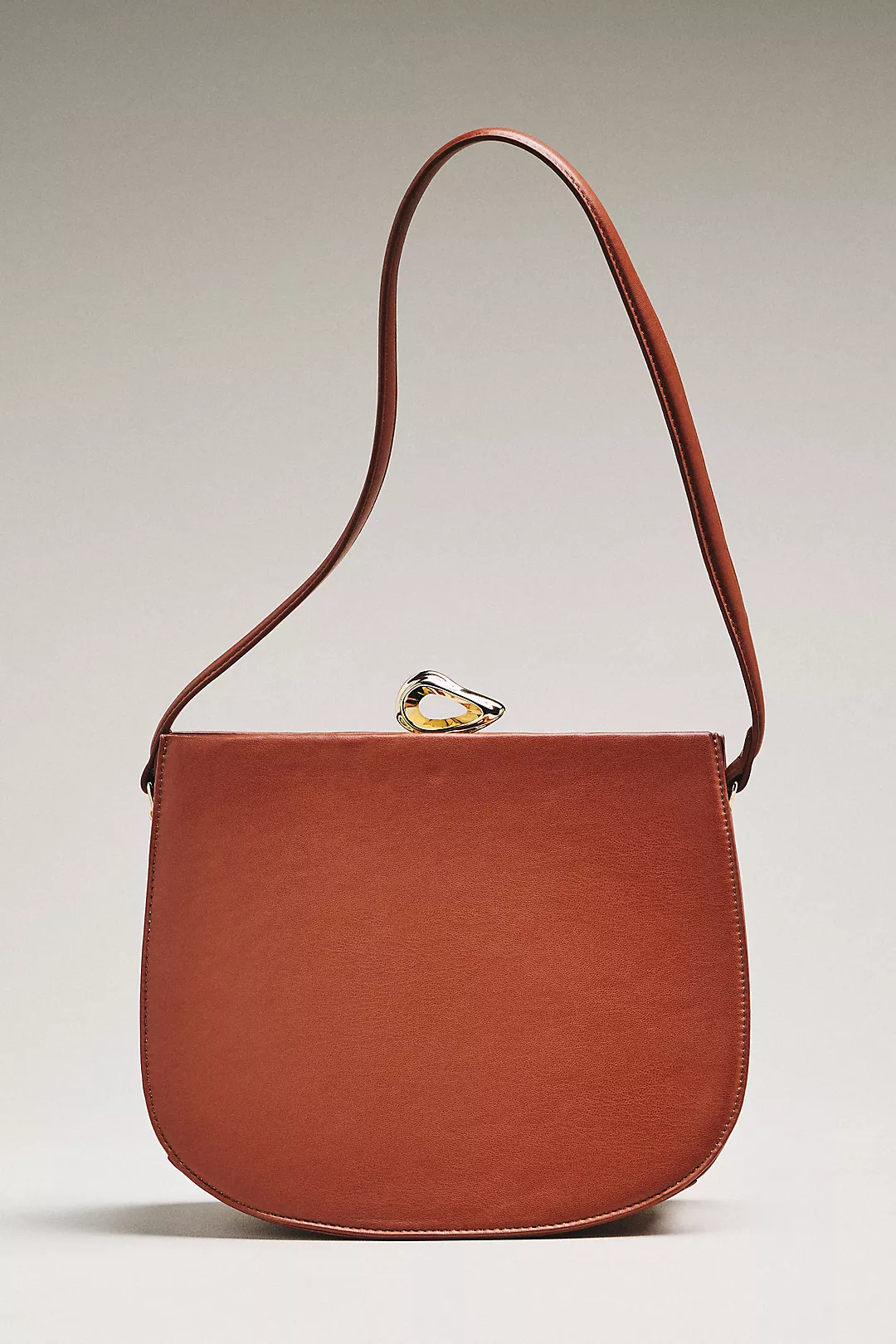 By Anthropologie Kiss-Lock Smooth Satchel