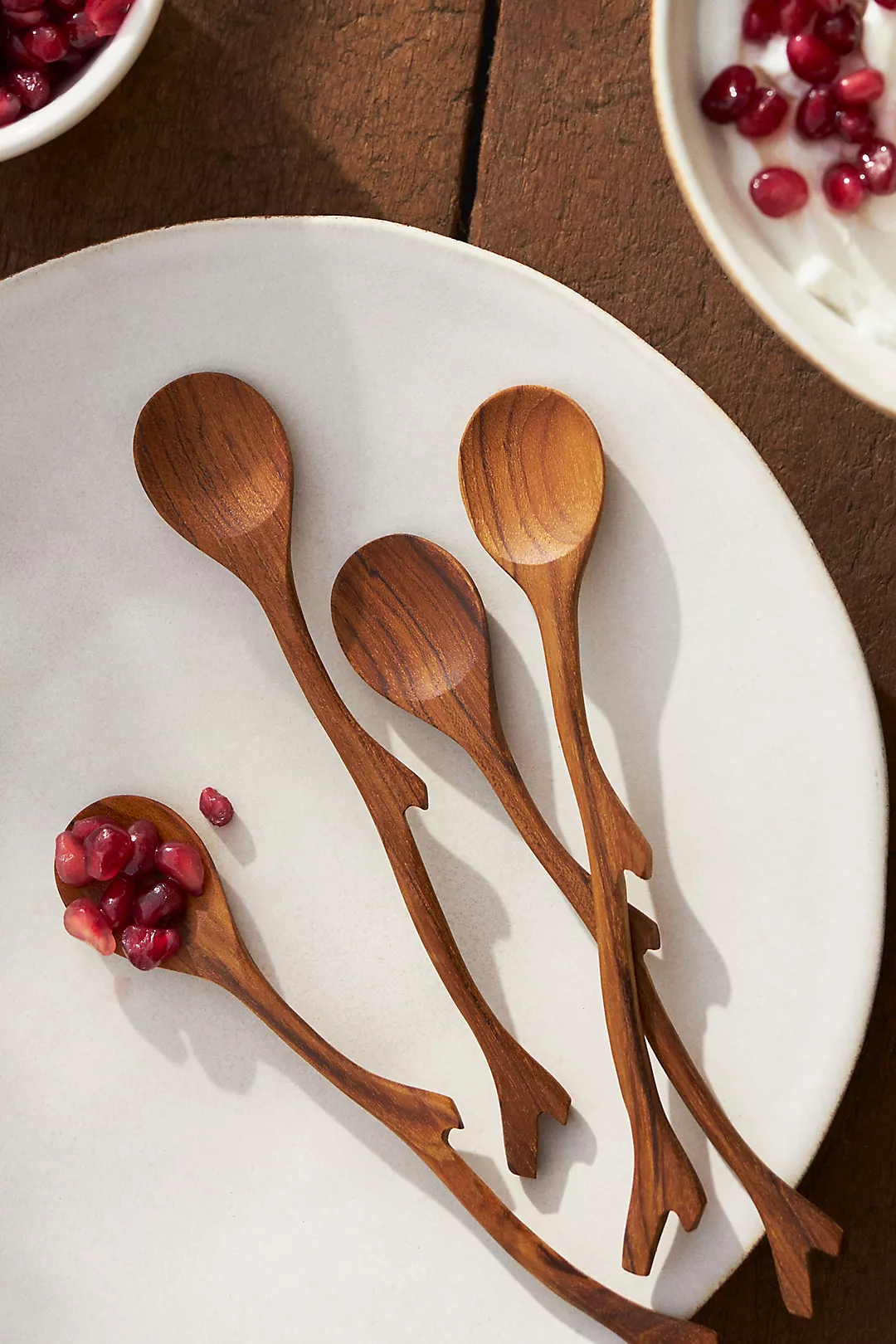 Teak Twig Spoons, Set of 4