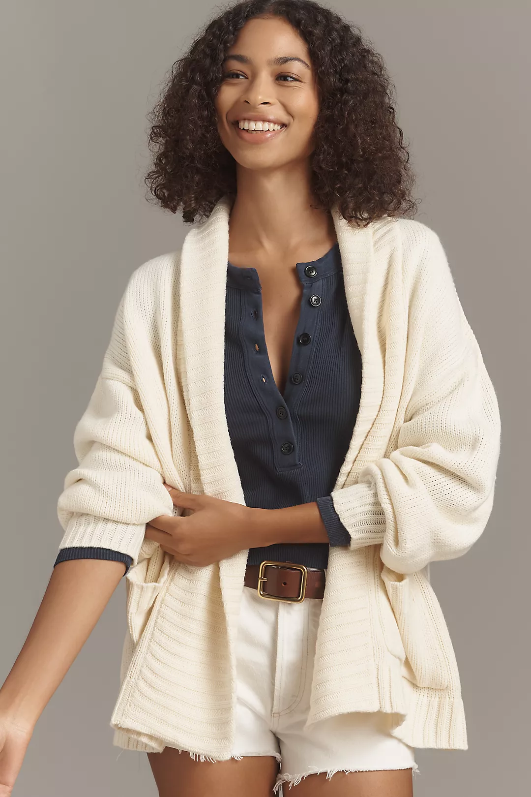 By Anthropologie Slouchy Knit Cardigan Sweater