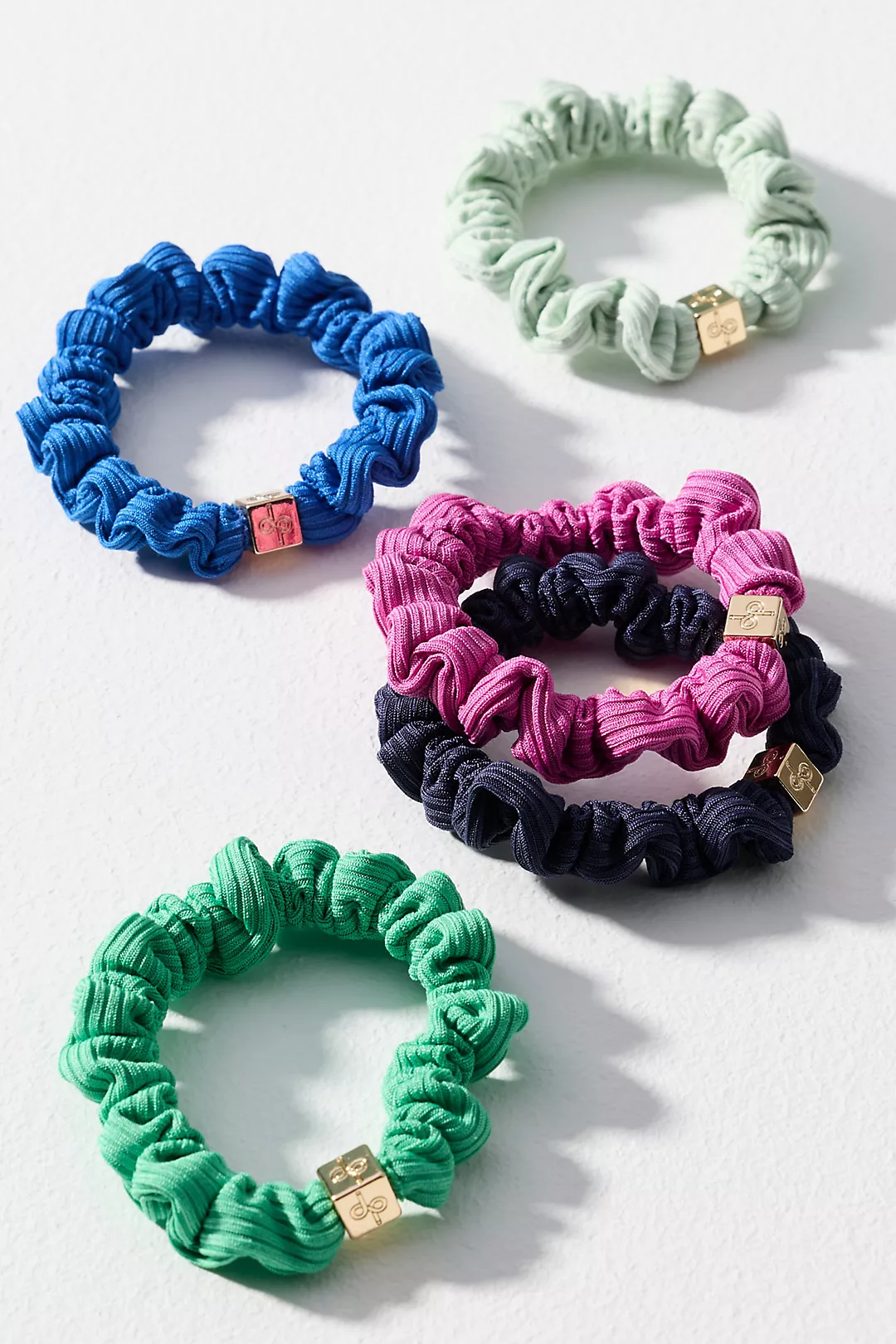 Daily Practice Ribbed Hair Ties, Set of 5