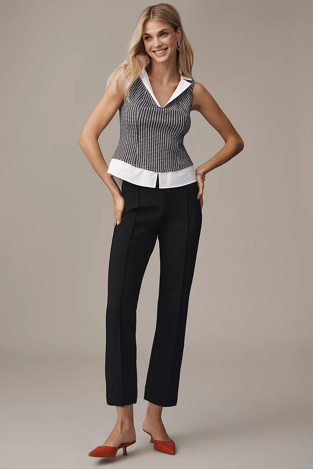 The Poppy Kick-Flare Pull-On Pants by Maeve