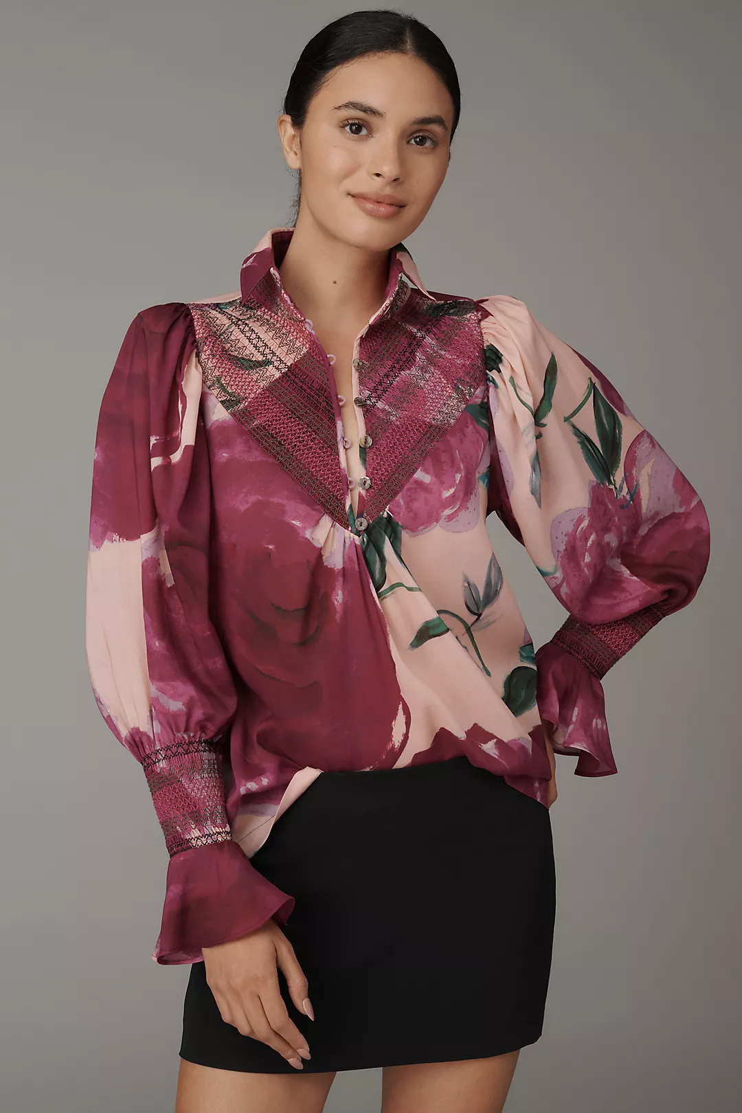 Hope for Flowers by Tracy Reece Soft Smocked Shirt