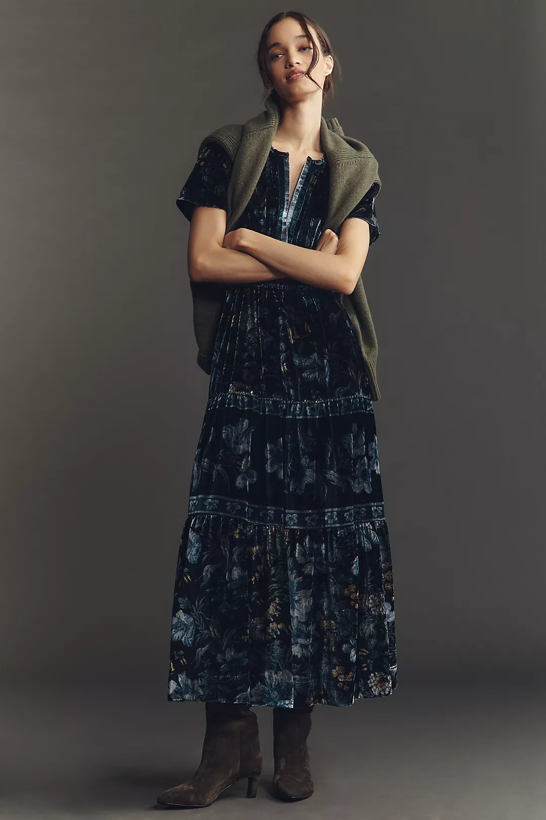 The Somerset Velvet Maxi Dress