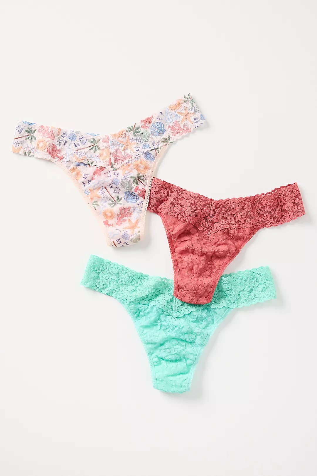 Hanky Panky Signature Lace® Original Rise Thongs, Set of 3