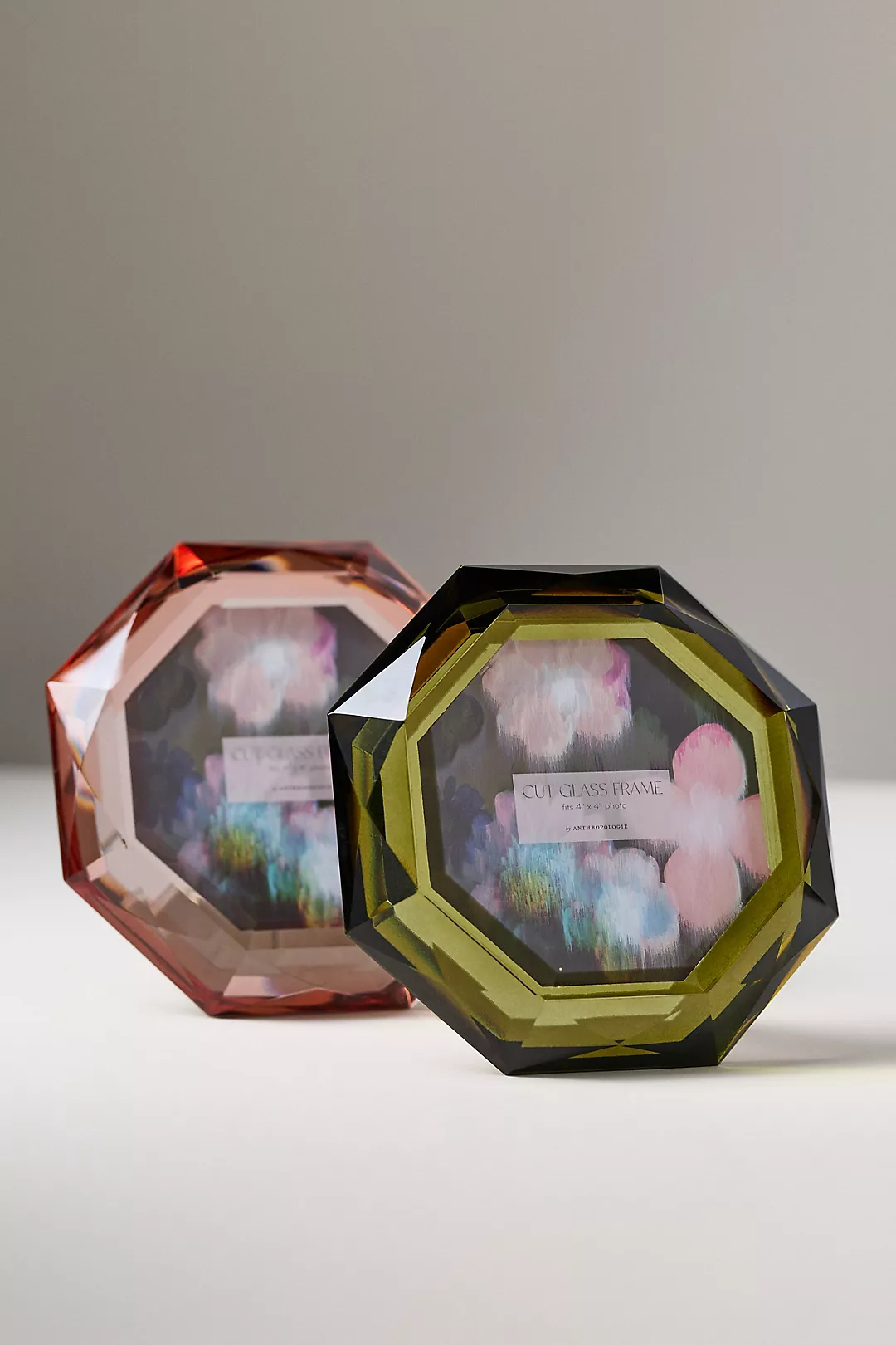 Jewel-Toned Cut Glass Frame