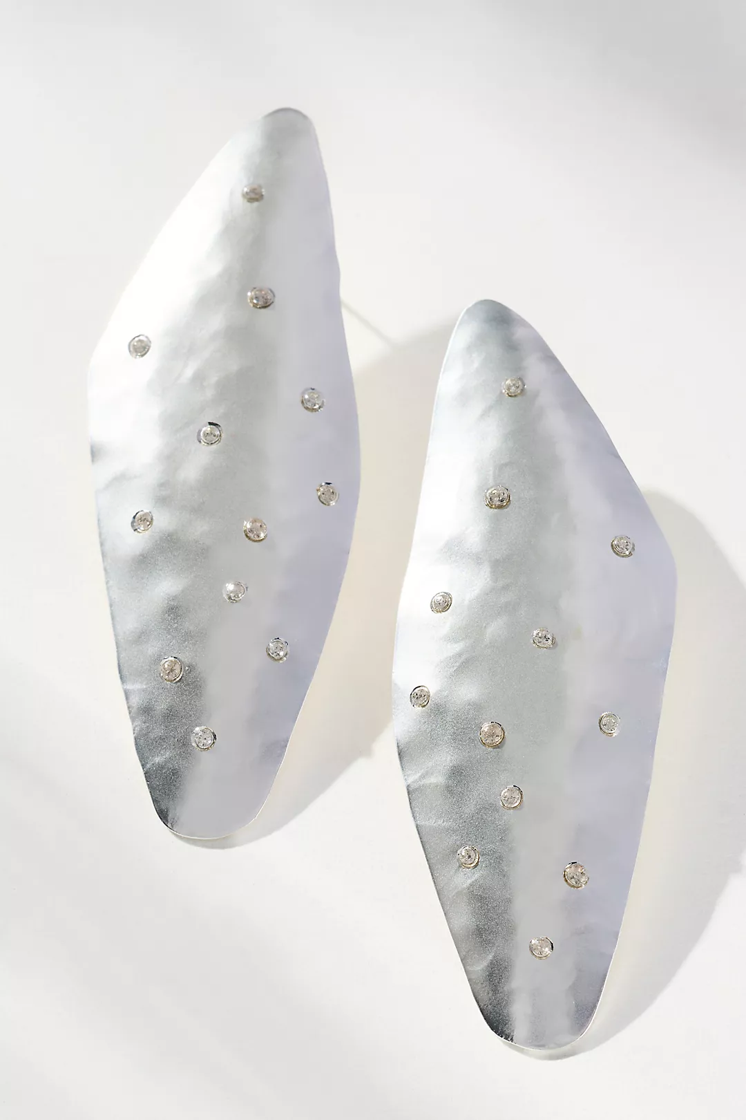 Mod Hammered Drop Earrings