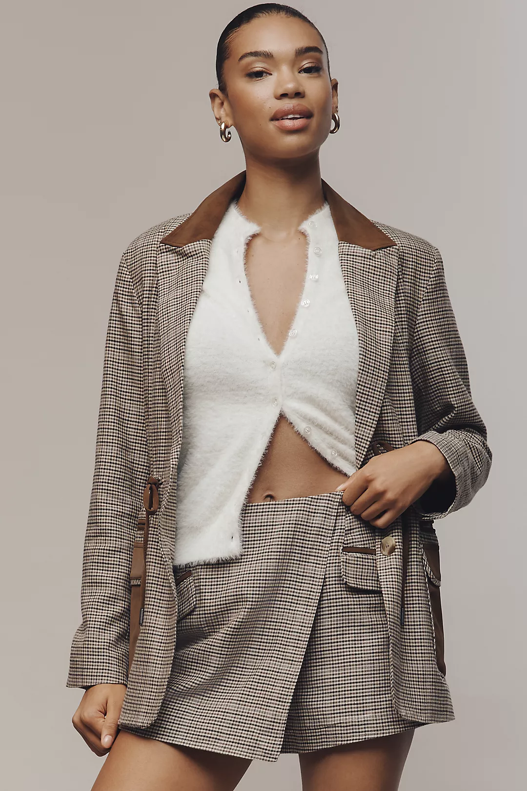 Maeve Menswear Wrap Shorts