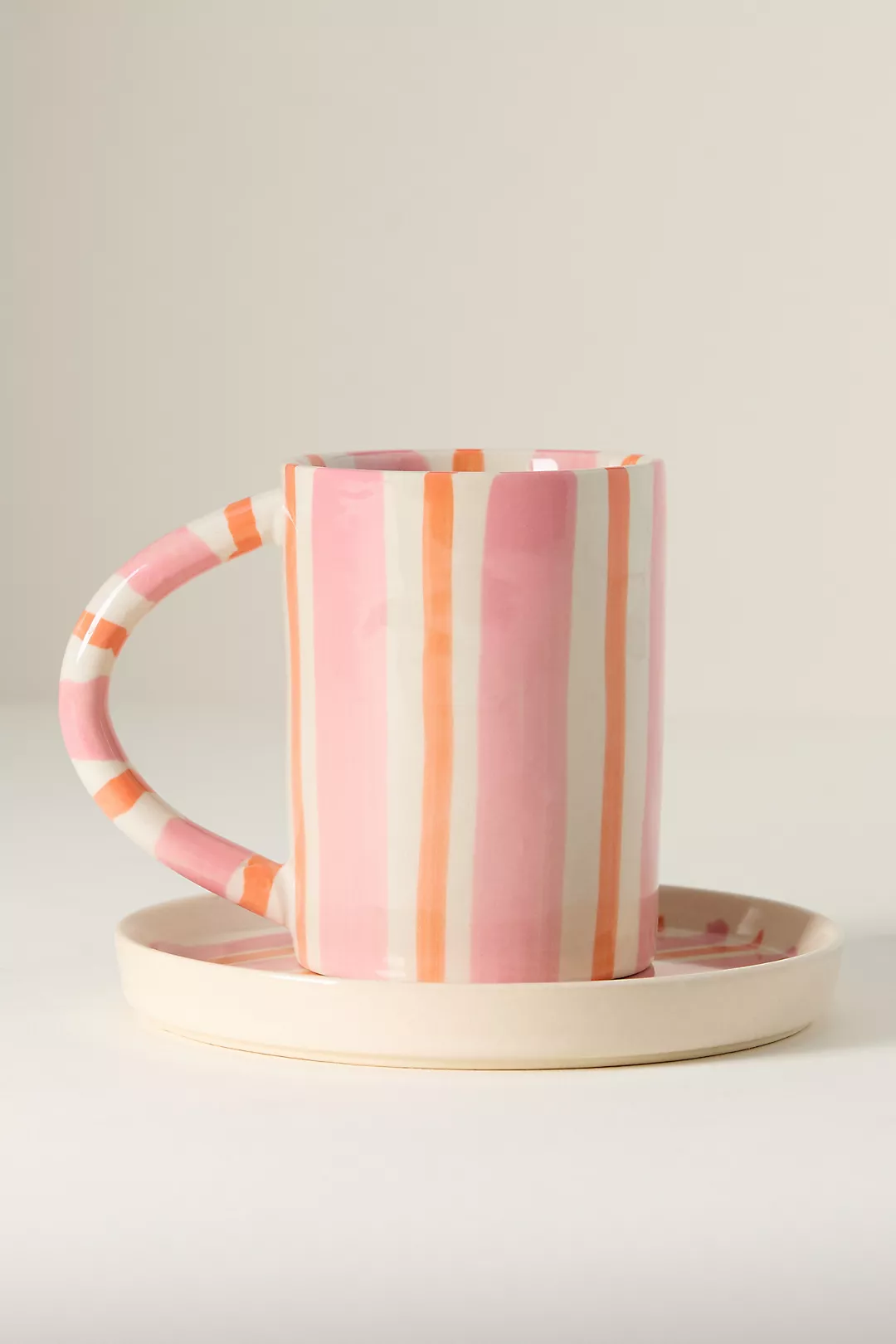 Daily Stripe Stoneware Espresso Cup & Saucer