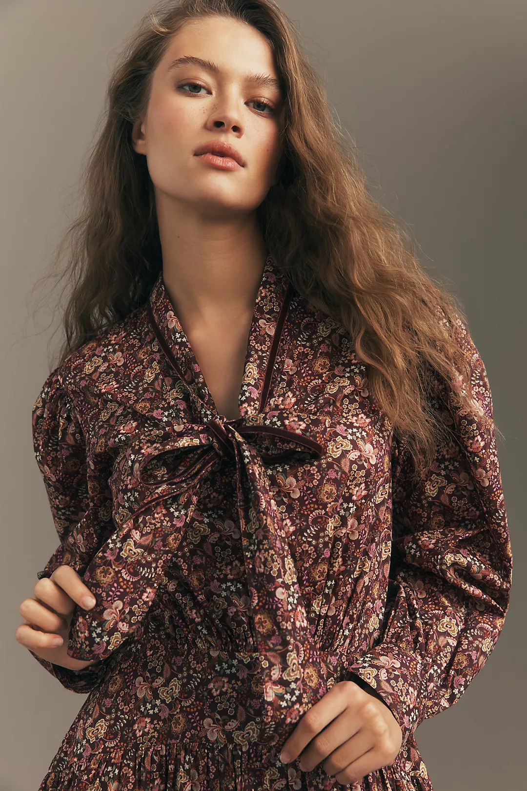 Love The Label Nelly Long-Sleeve Cotton Mini Dress