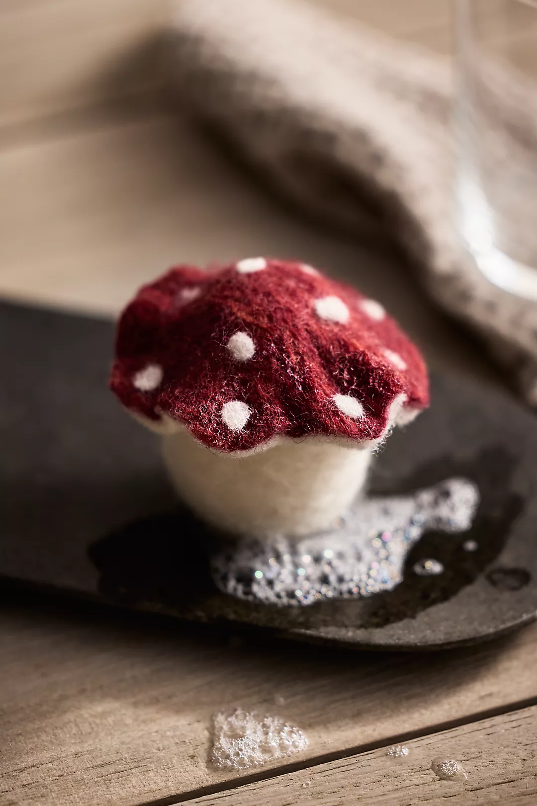 Mushroom Felted Soap