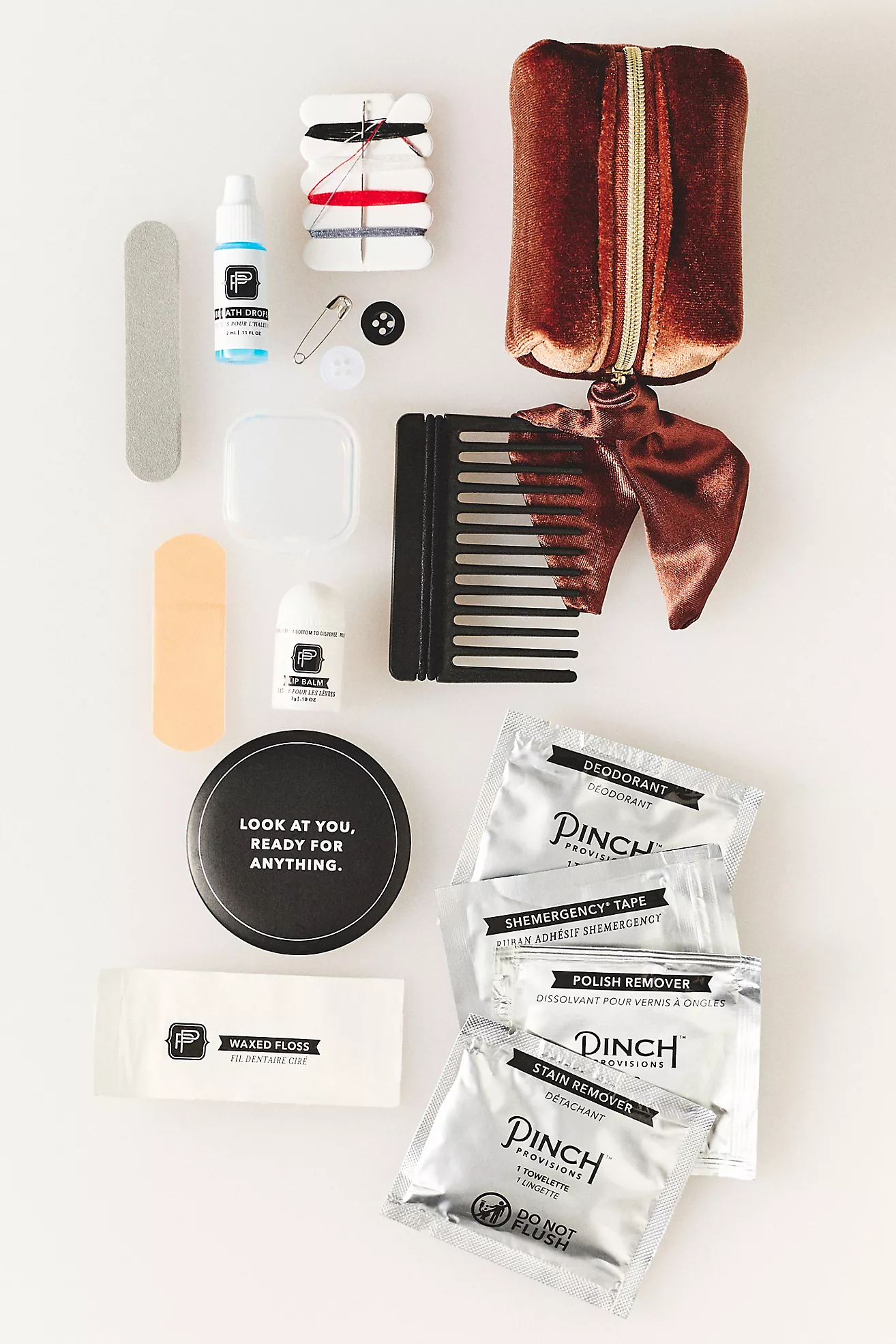 Pinch Provisions Brown Velvet Minimergency Kit