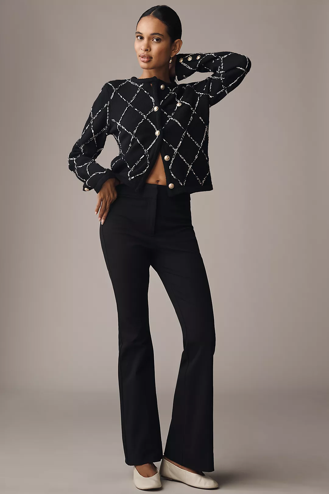 Derek Lam 10 Crosby High-Rise Flare Pants