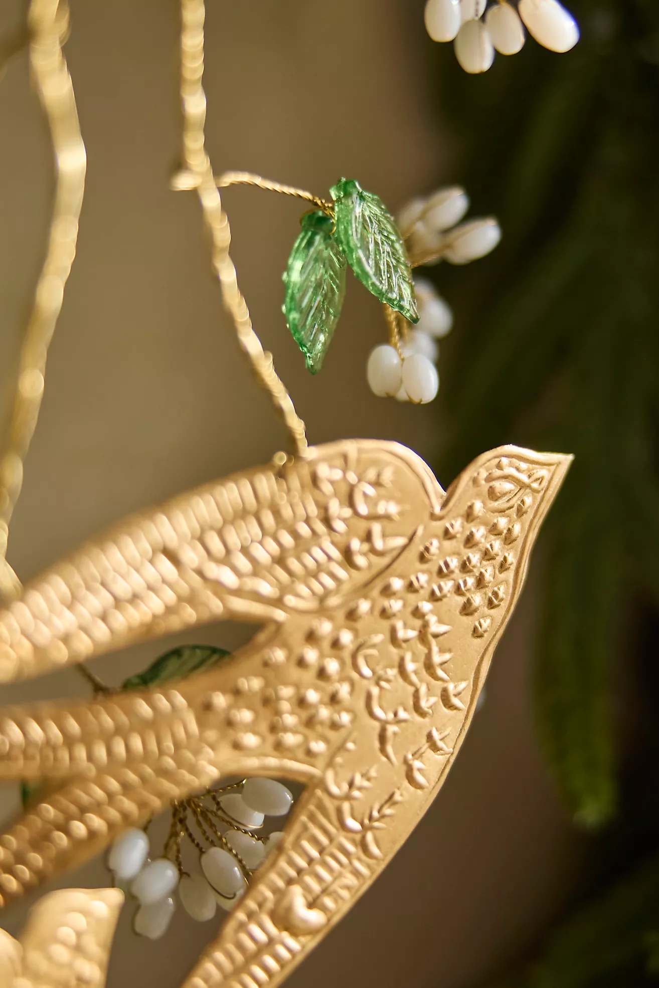 Beaded Swallows Charm