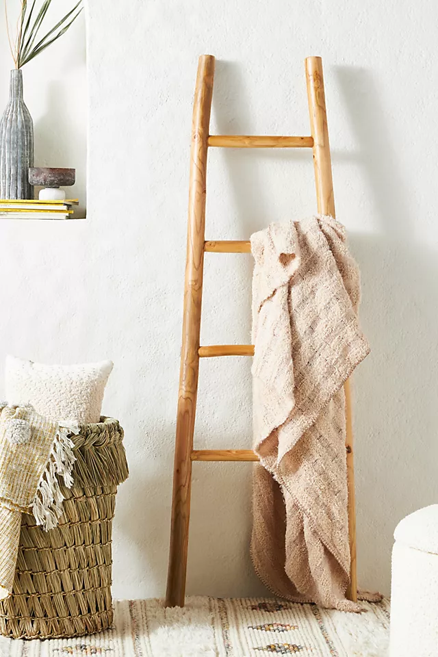 Travis Decorative Teak Blanket Ladder