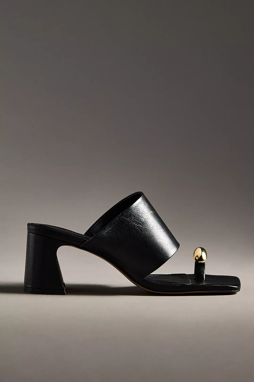 By Anthropologie Toe-Ring Block-Heel Mules