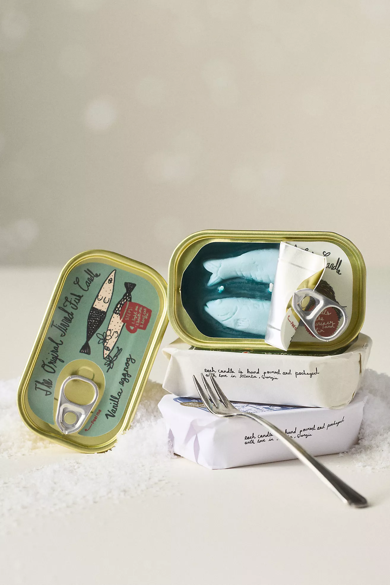 The Original Tinned Fish Candle Gourmand Vanilla Eggnog Aluminum Candle