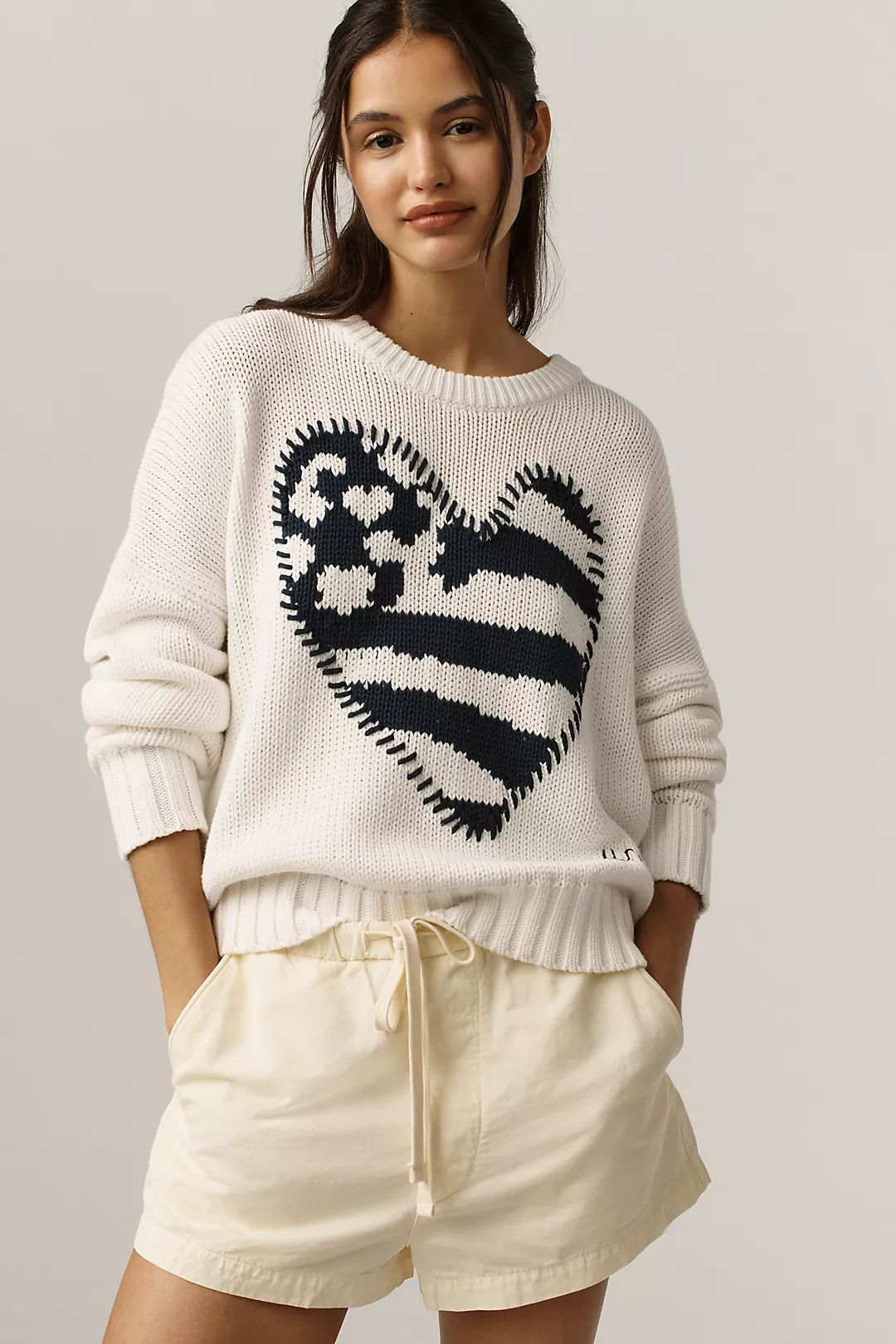 Kerri Rosenthal Stitched Boyfriend Sweater