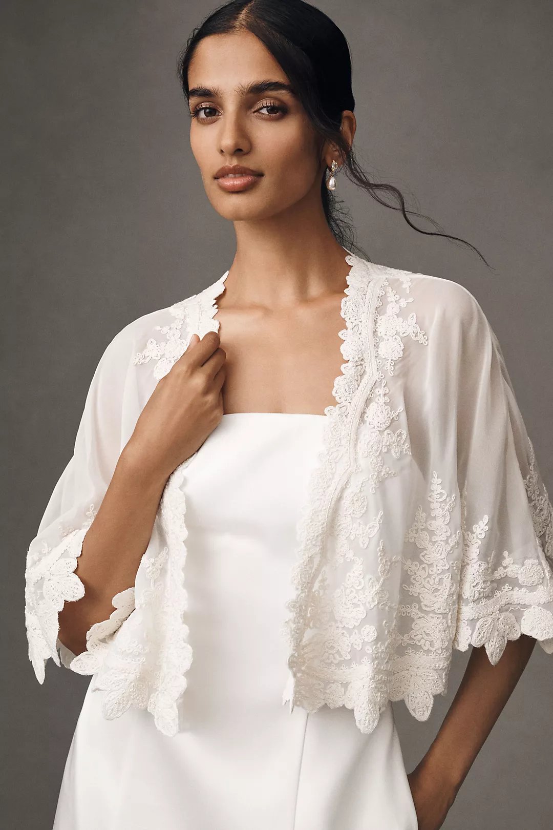 BHLDN Embroidered Lace Bolero