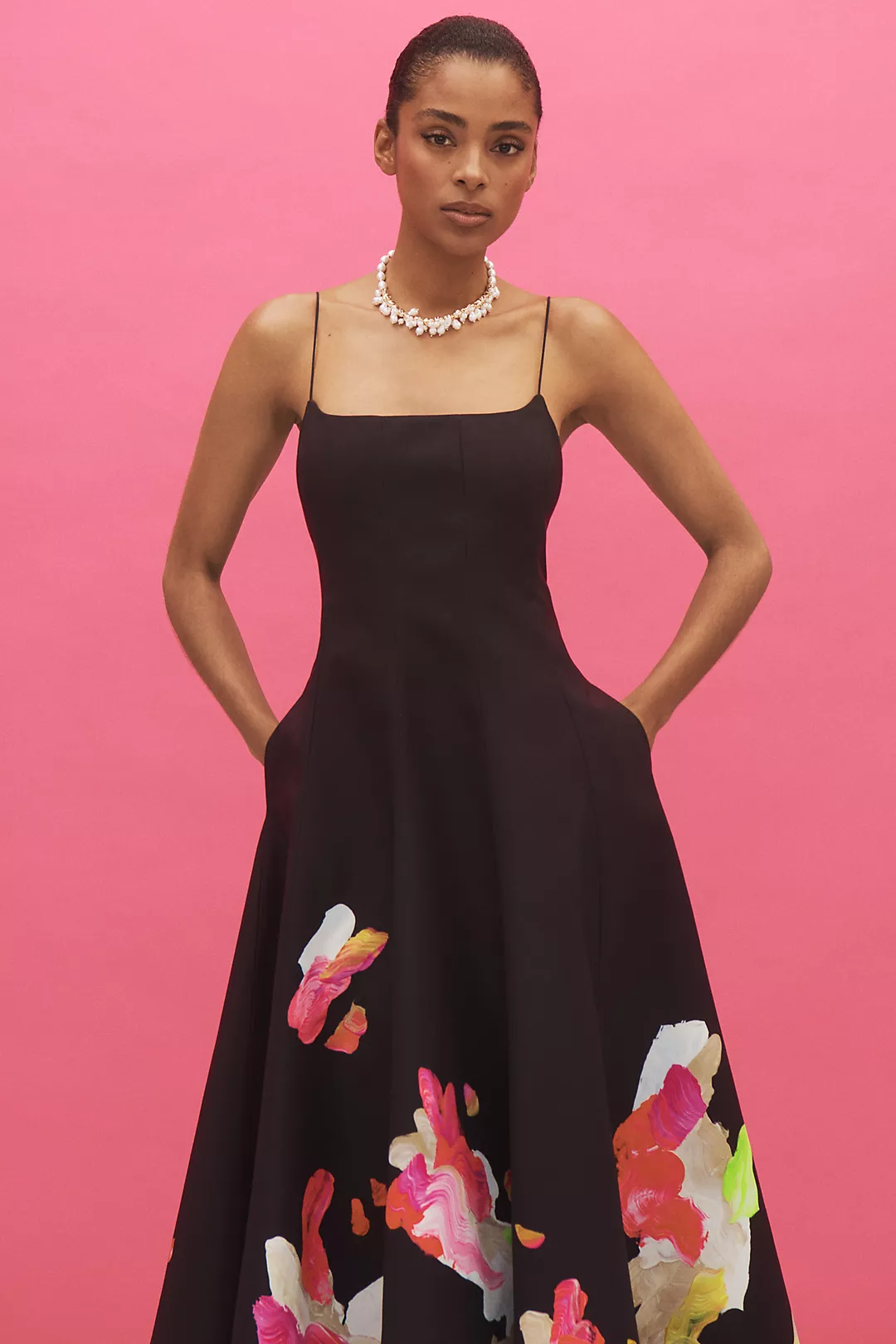 Acler Samstone Sleeveless A-Line Maxi Dress