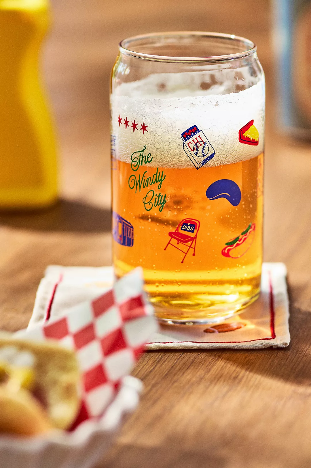 Alice & Wonder Chicago Beer Glass