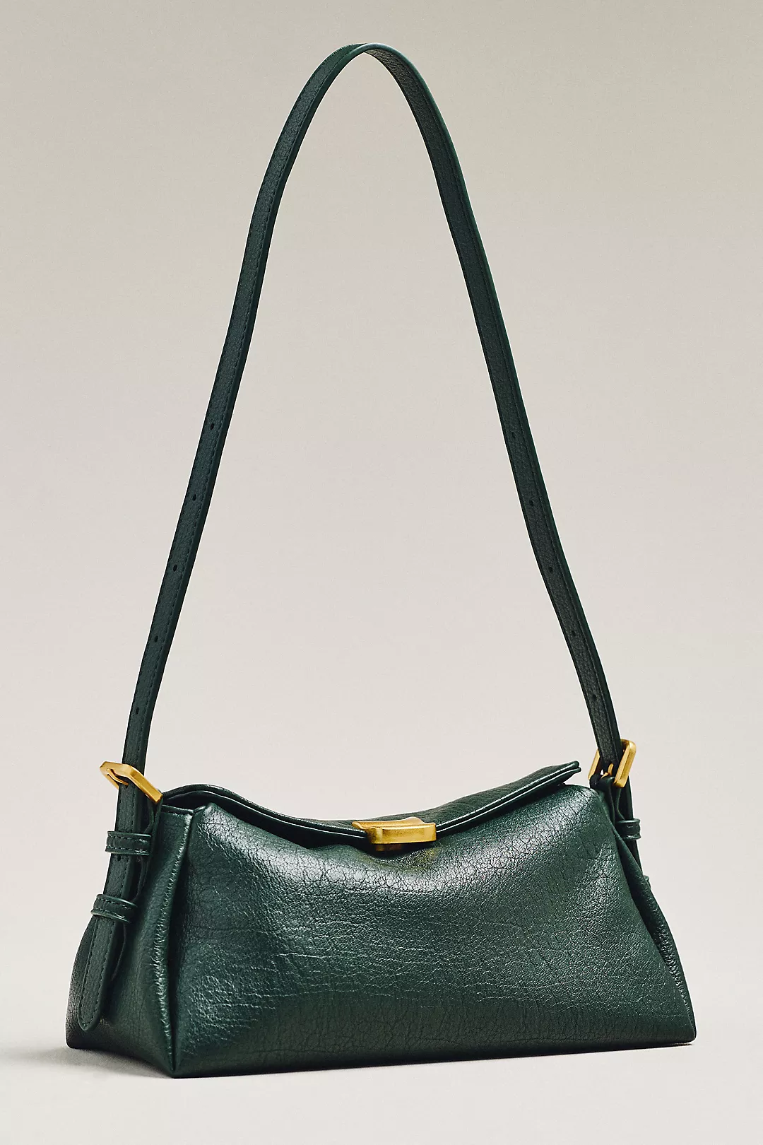 Slouchy Faux-Leather Shoulder Bag
