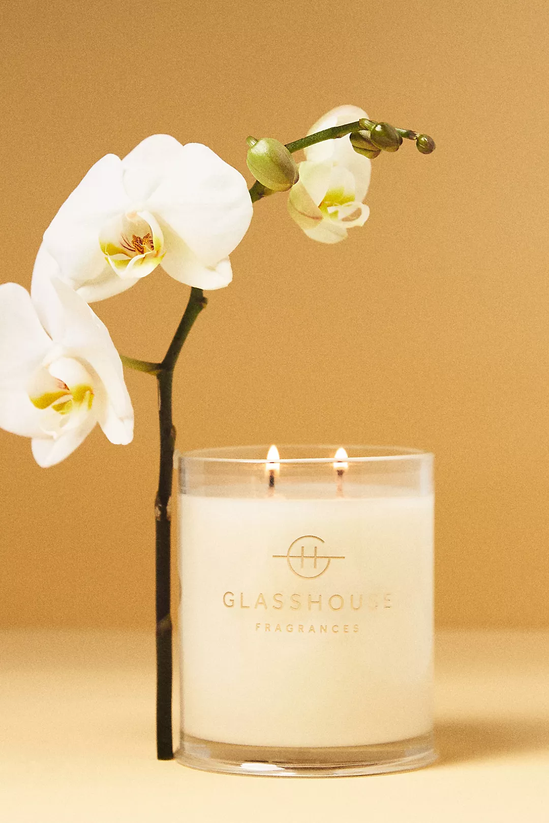 Glasshouse Fragrances Kyoto In Bloom Woody Glass Candle