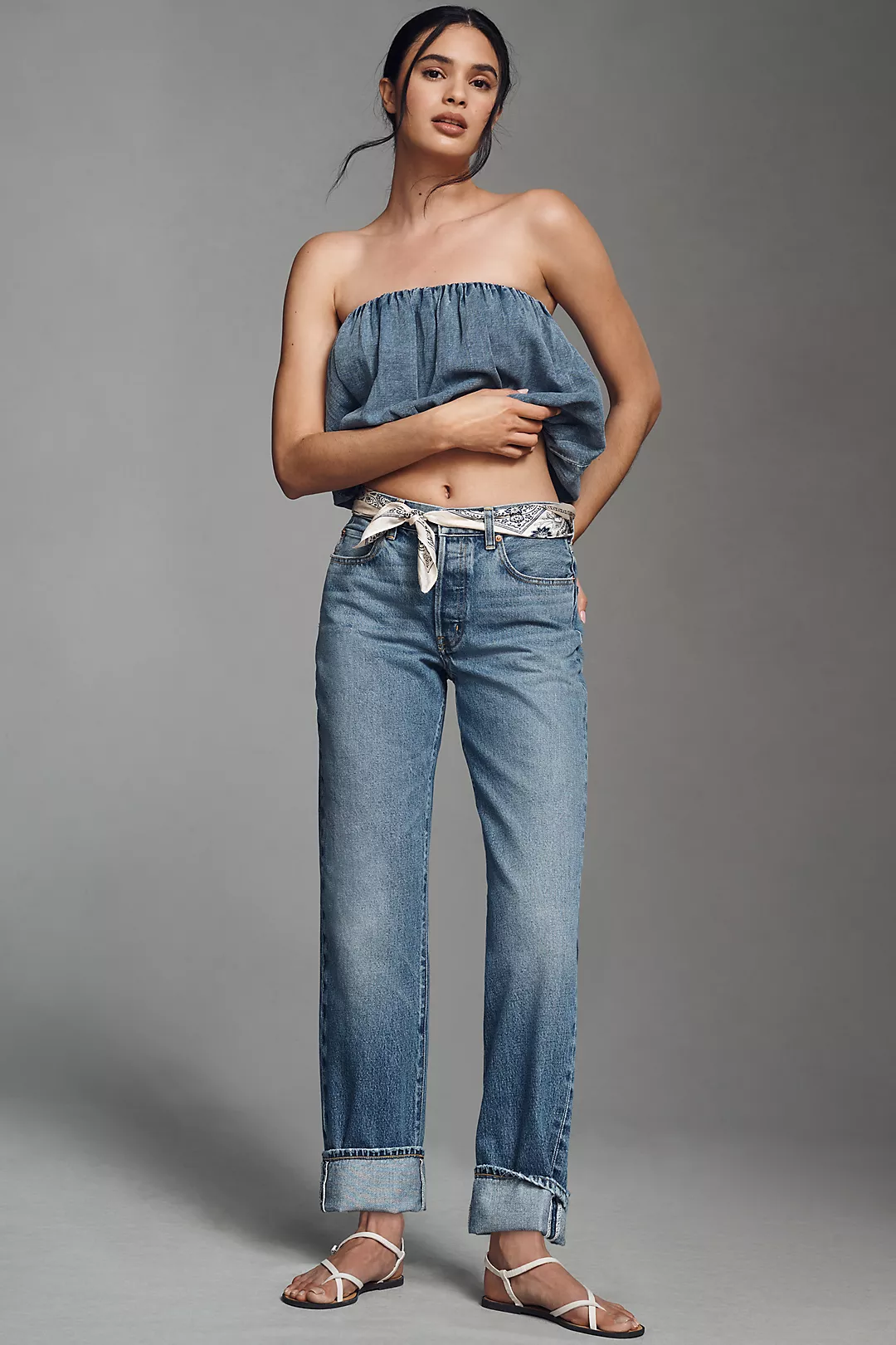 Edwin Sawyer Mid-Rise Boyfriend Jeans